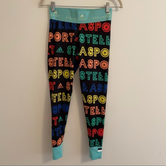 Adidas x Stella Mc Cartney size S workout set with sports bra and leggings. EUC! - Picture 3 of 12